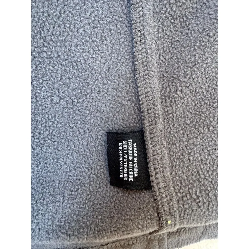 Sun Mountain Thermal Wear Gray & Neon Yellow Full-Zip Fleece Jacket Women's